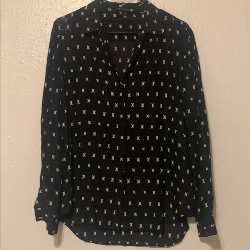 Theory button down blouse